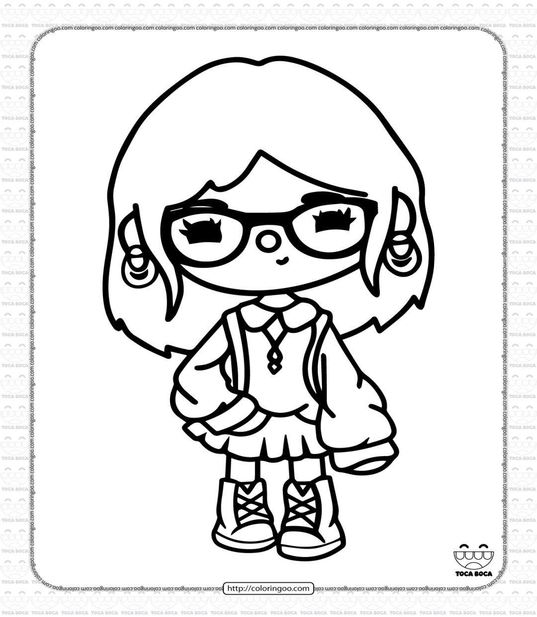 Toca Life Coloring Sheet Toca Life Coloring Sheet